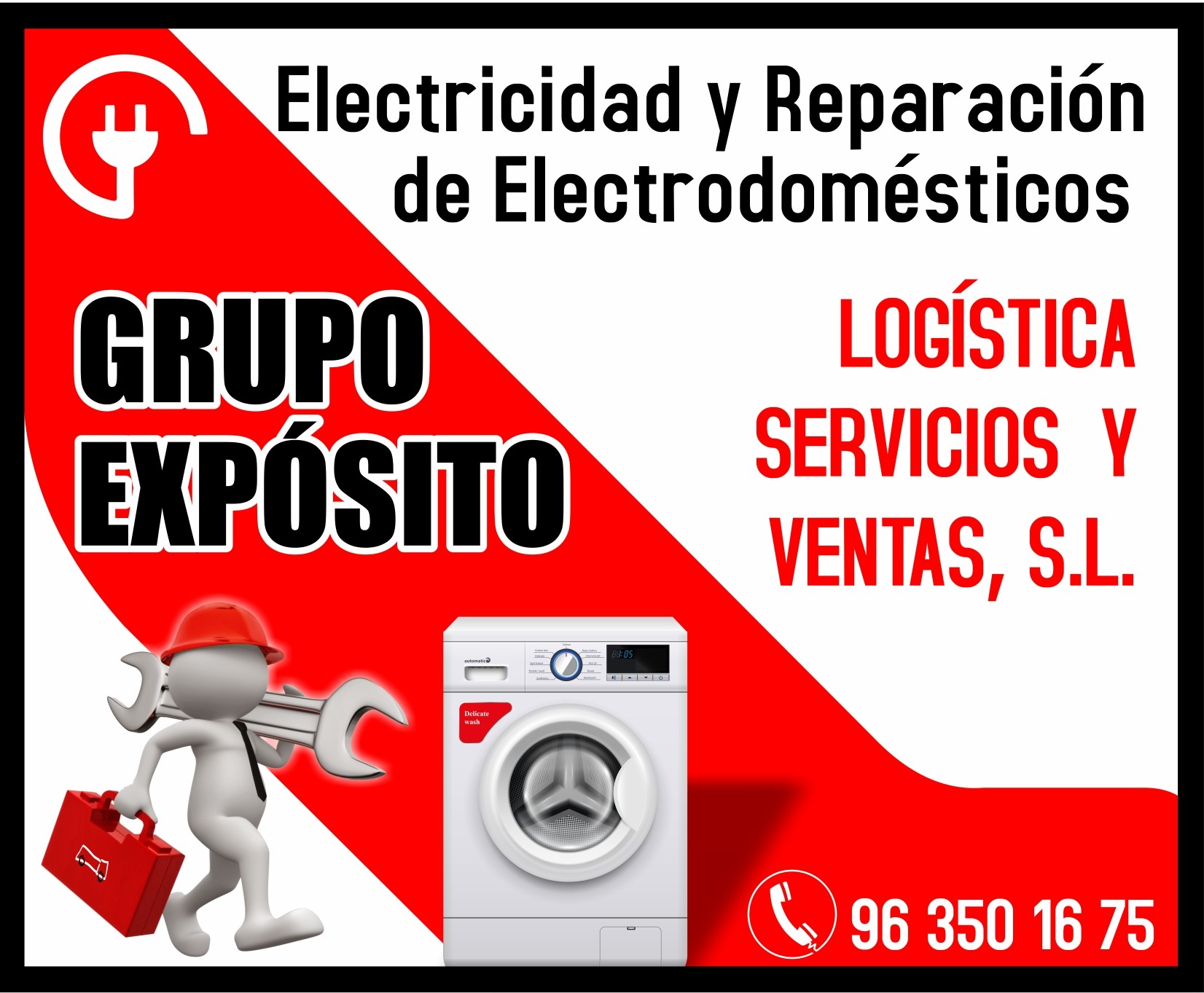 cartel grupo exposito logistica, servicios y ventas